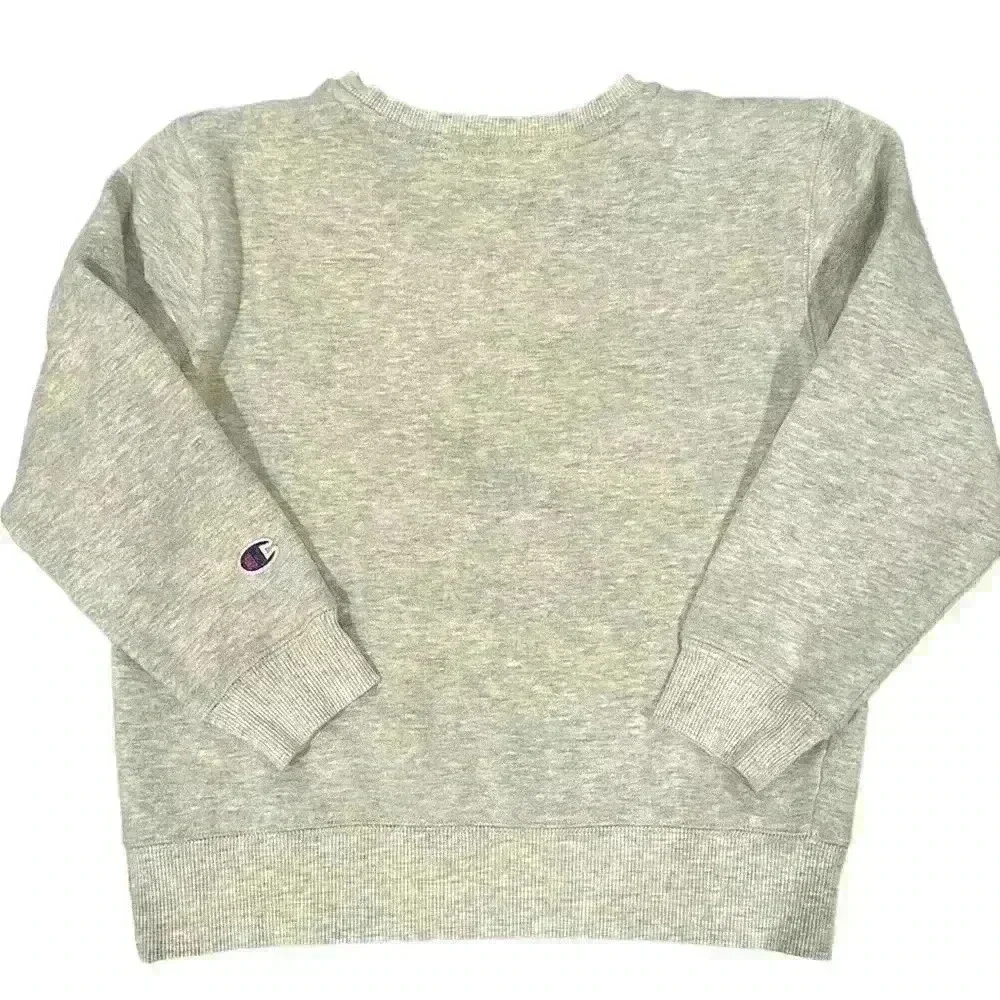 Champion Long Sleeve Crew Neck Youth Gray Sweatshirt Size Small